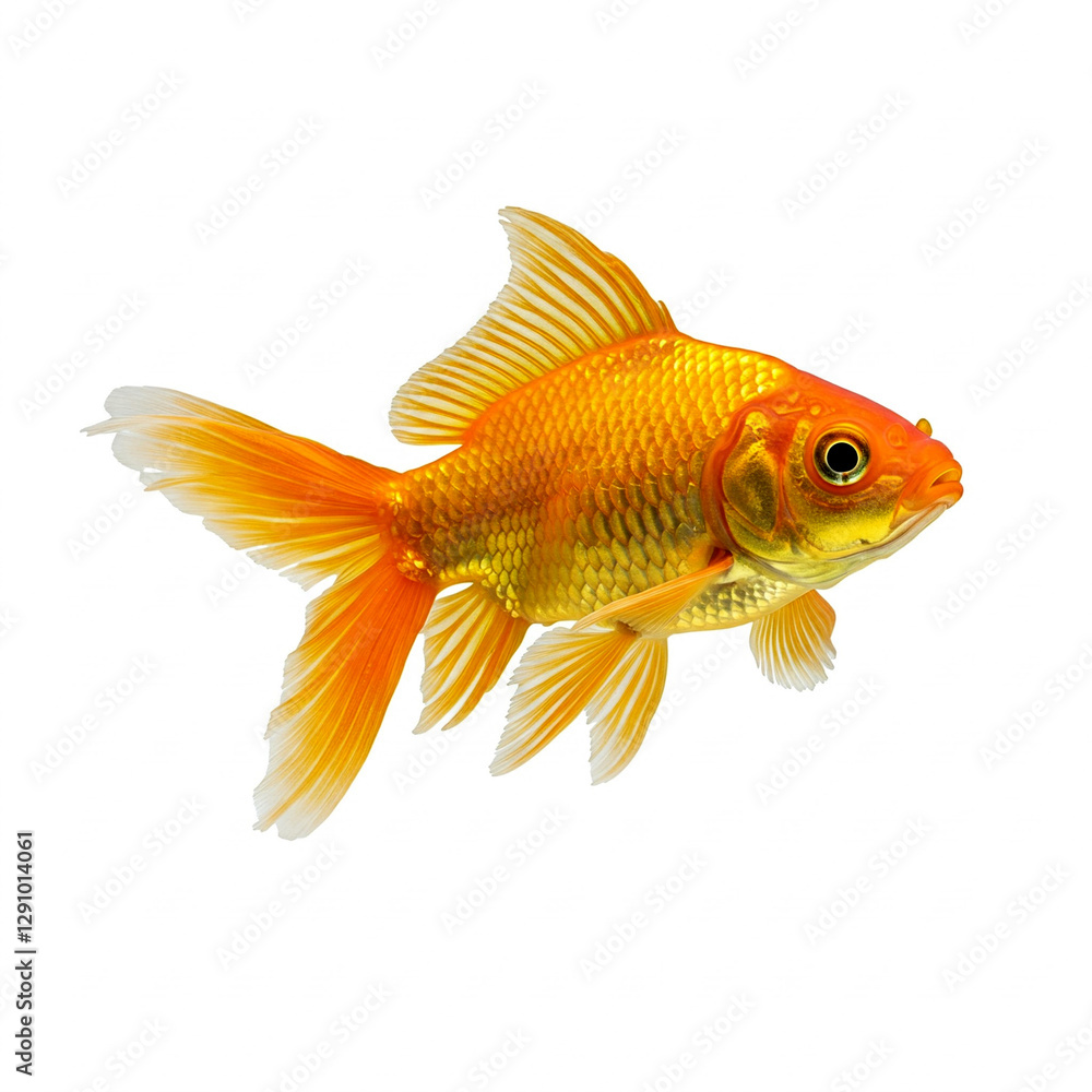 gold fish isolated on white gold fish isolated on white
