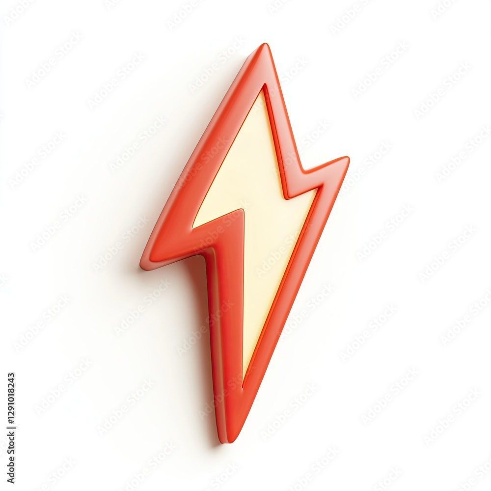 Cartoon Lightning Bolt Isolated Cartoon Lightning Bolt Isolated