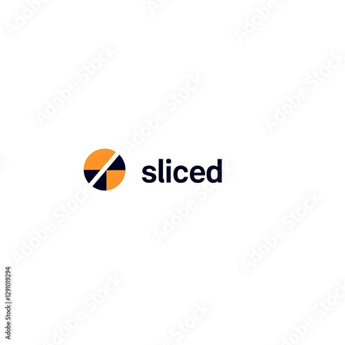 Circular Mark Sliced Image Design Graphic Artwork Visual Representation Abstract Round Emblem Modern Symbol