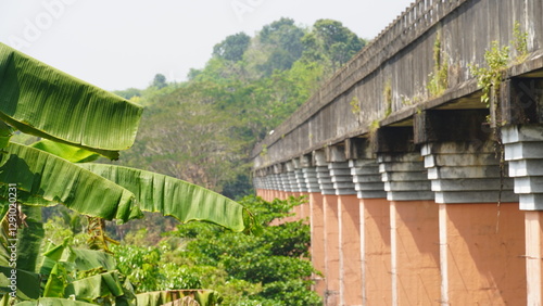 beautiful view of mathur aqueduct in kanyakumari photo