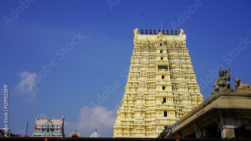 Ramanathaswamy Temple view with beautiful sky