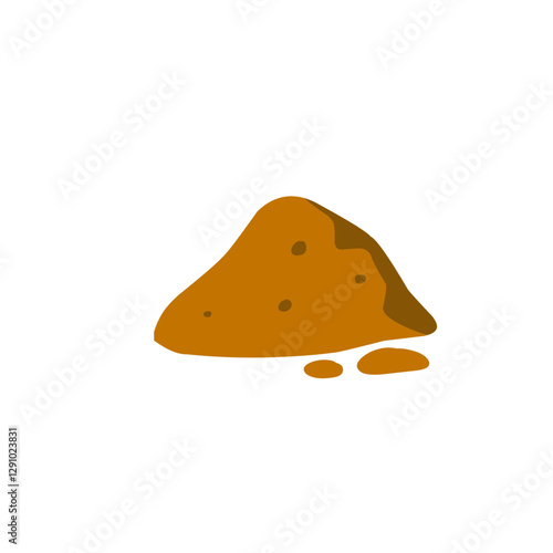 dirt mound vector