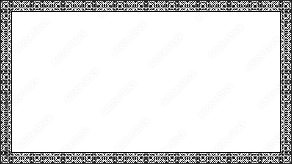 Border frame geometric seamless pattern Border frame geometric seamless pattern
