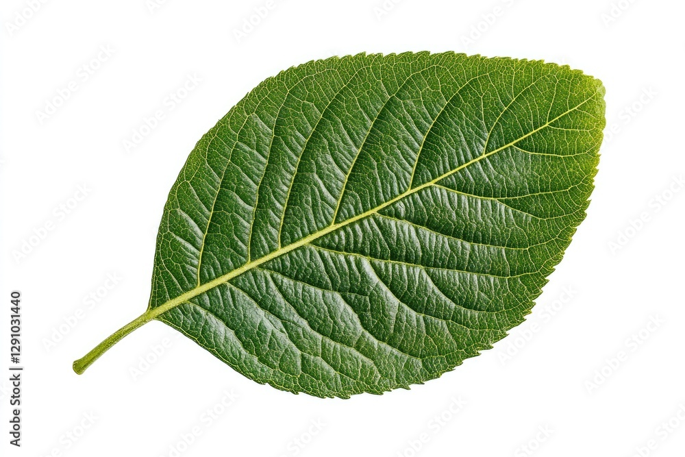 Obraz premium Green leaf isolated on white