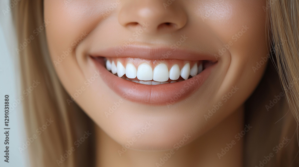 Perfect Smile Close-Up: A radiant close-up showcases a captivating smile, highlighting perfect, healthy teeth, and a hint of the person's joyful expression. Perfect Smile Close-Up: A radiant close-up showcases a captivating smile, highlighting perfect, healthy teeth, and a hint of the person's joyful expression.