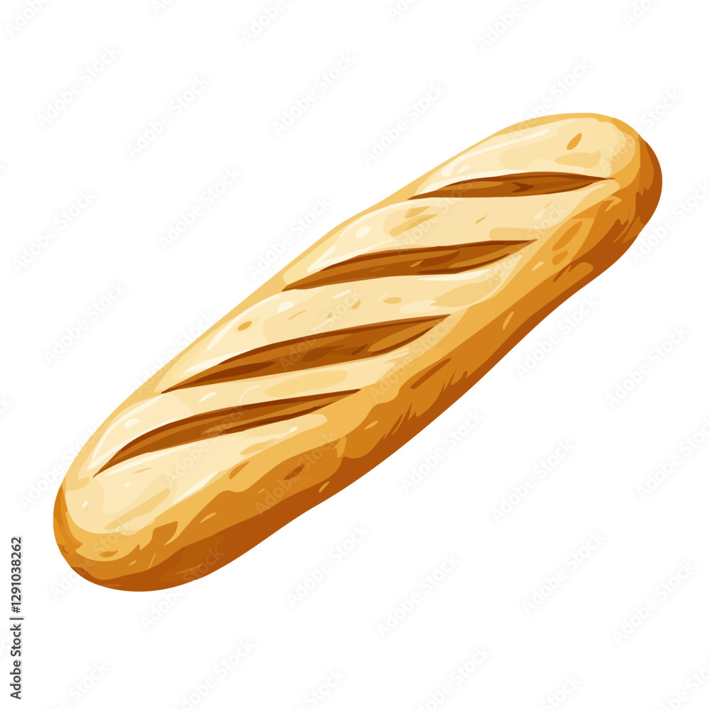 Minimalist flat illustration of a Baguette, featuring a clean design isolated on a white background.
Minimalist flat illustration of a Baguette, featuring a clean design isolated on a white background.