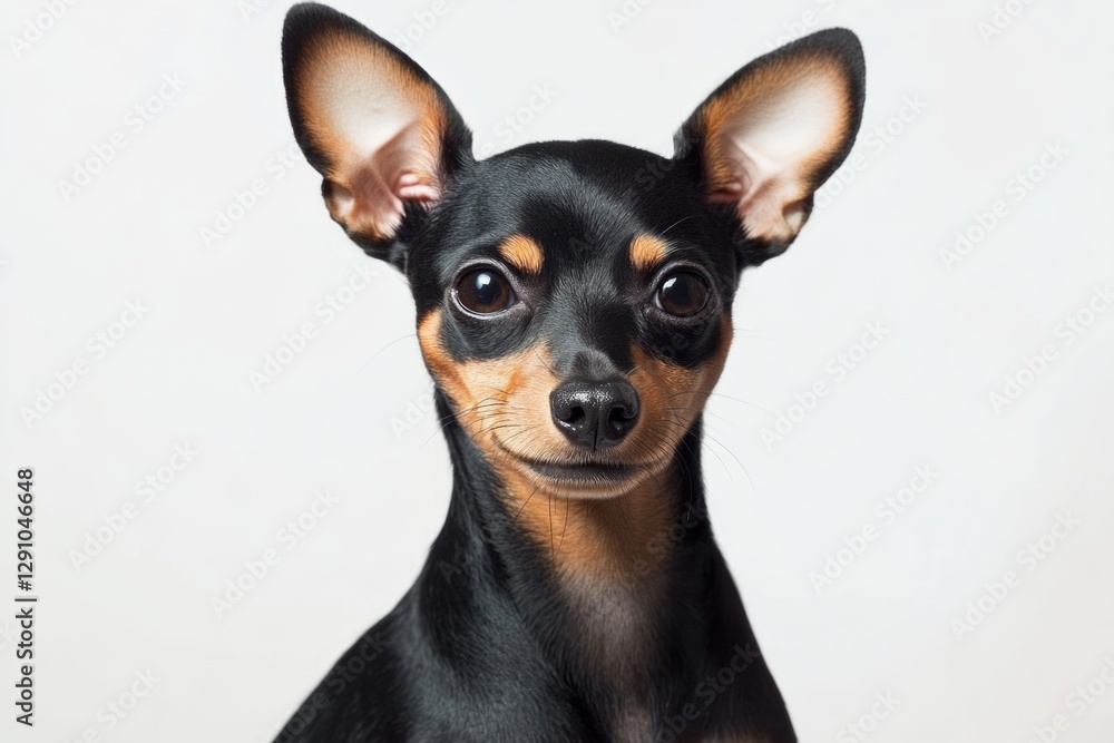 A small dog with distinctive features, ideal for illustrations or design projects A small dog with distinctive features, ideal for illustrations or design projects