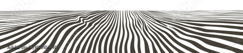 Green grass field on small hills. Meadow, alkali, lye, grassland, pommel, lea, pasturage, farm. Rural scenery landscape panorama of countryside pastures. Vector sketch line illustration
