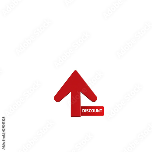 Free Download Giant red arrow emphasizing a discount offer, striking visual element for price cuts, deals, and retail promotions - GFXLoad