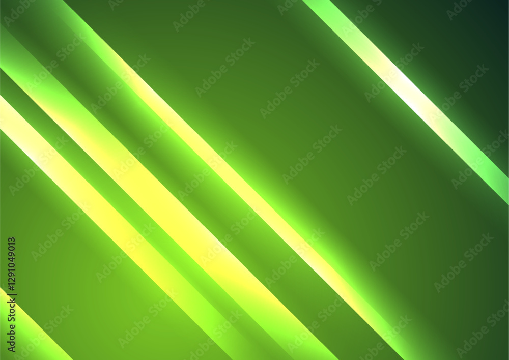 Hi-tech abstract green glowing striped futuristic background. Vector design Hi-tech abstract green glowing striped futuristic background. Vector design