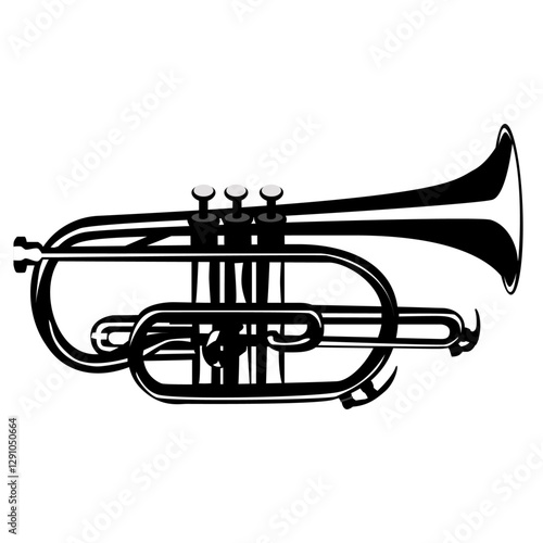 Black and white Cornet