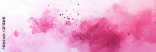 3d background minimalistic mockup with space for text hot pink watercolor burst