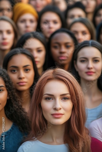 Group of women standing side by side