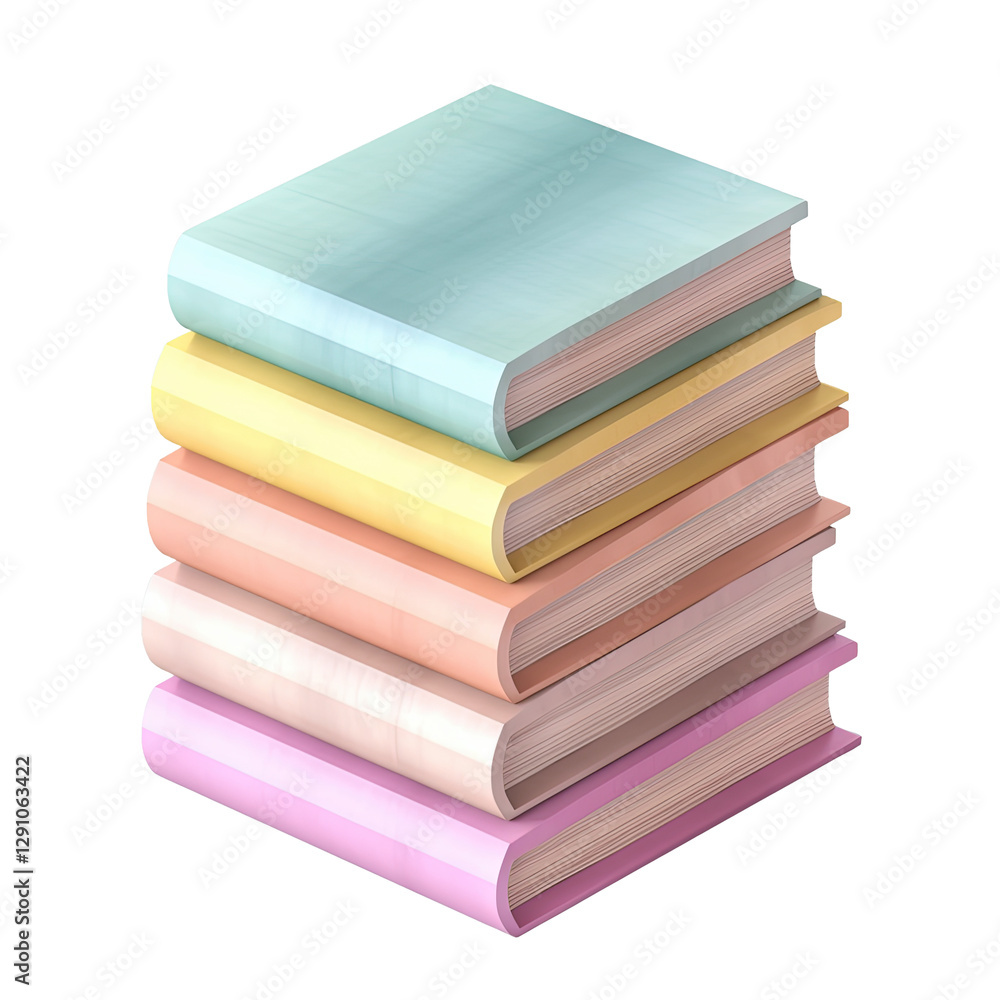 A colorful stack of books, symbolizing knowledge, education, and leisure reading for all ages. A colorful stack of books, symbolizing knowledge, education, and leisure reading for all ages.