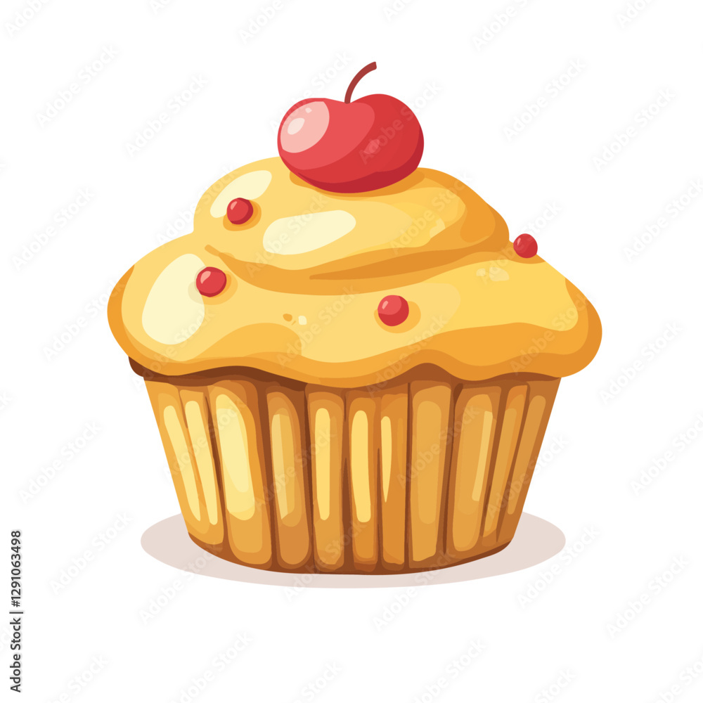 Minimalist flat illustration of Muffin, featuring a clean design isolated on a white background.
Minimalist flat illustration of Muffin, featuring a clean design isolated on a white background.