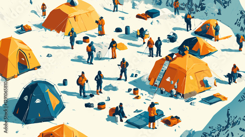 mountaineering camp