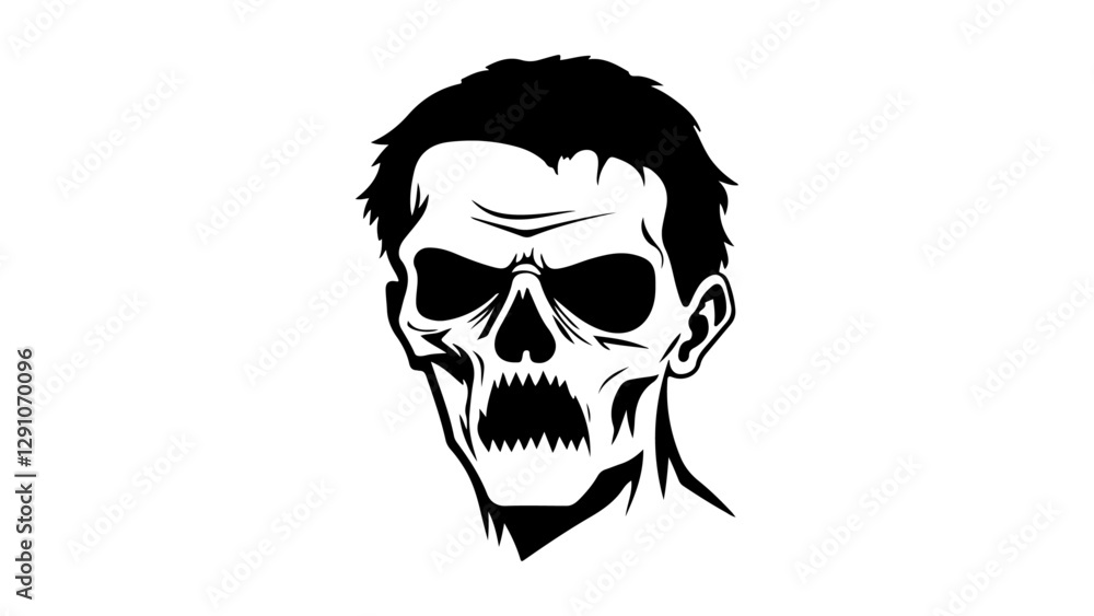 Fototapeta premium scary zombie vector illustration