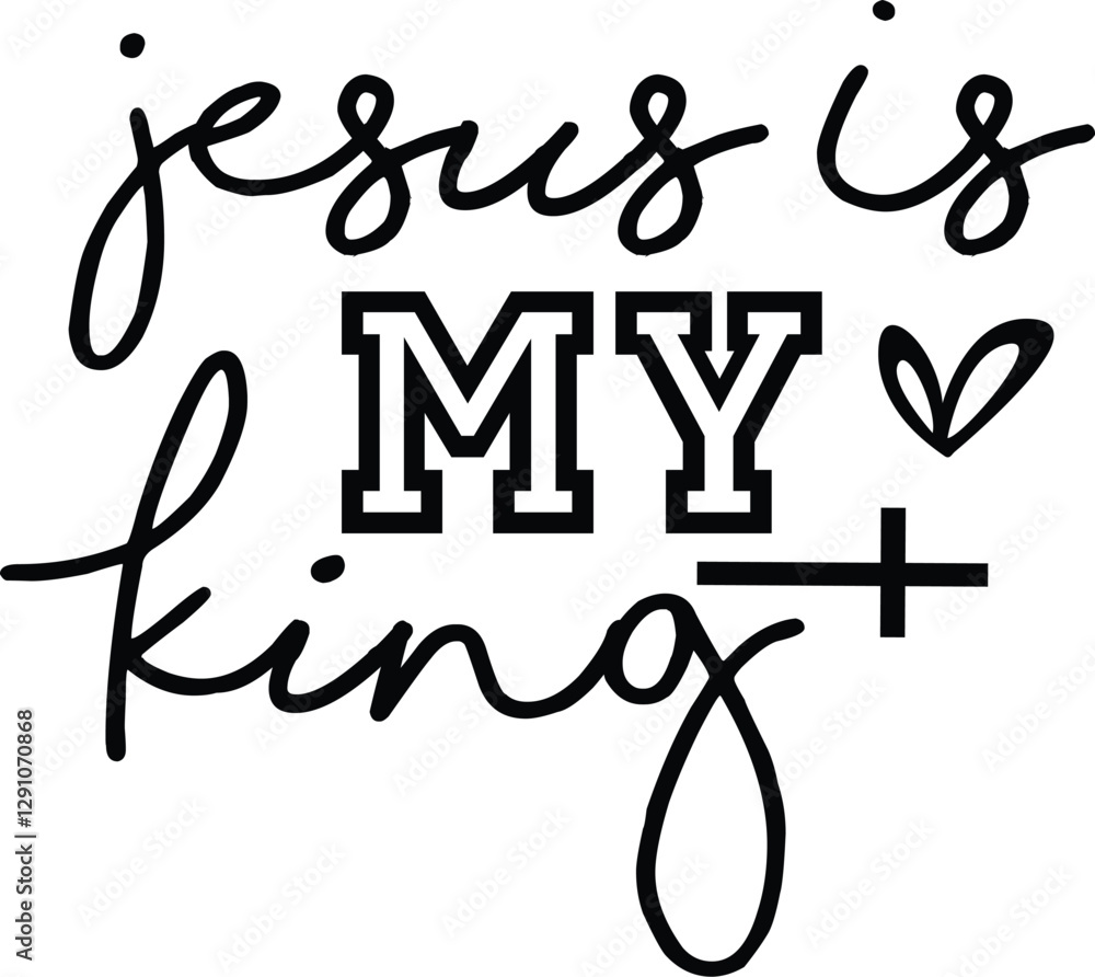 Obraz premium Jesus Is My King