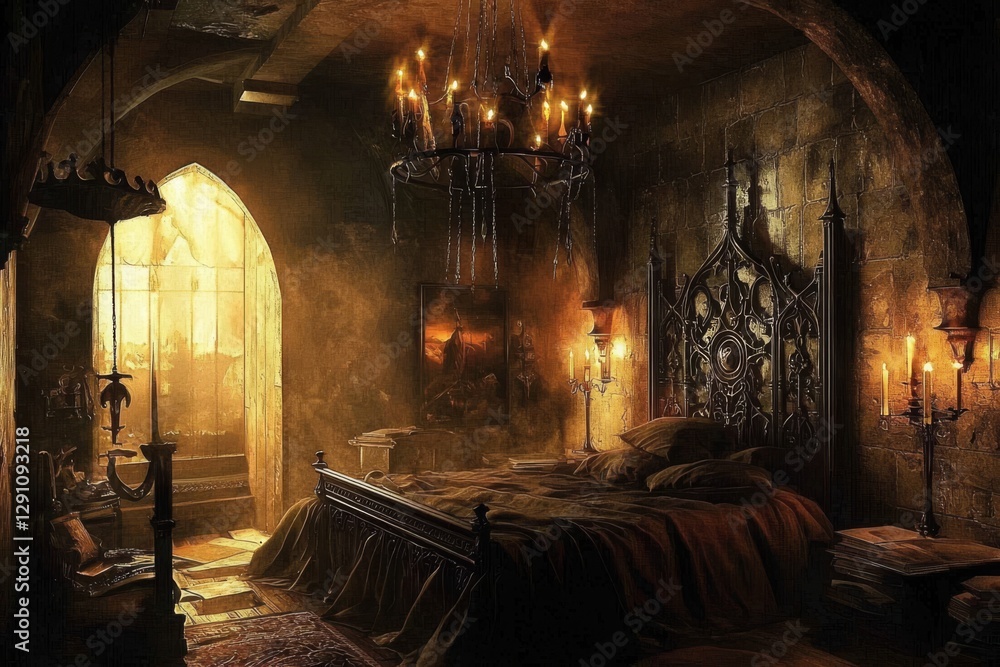 Rustic furniture designs enhance the medieval atmosphere. Rustic furniture designs enhance the medieval atmosphere.