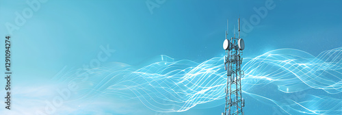 Wallpaper Mural Visual Representation of Radio Frequency Signals from a Cellular Tower Torontodigital.ca