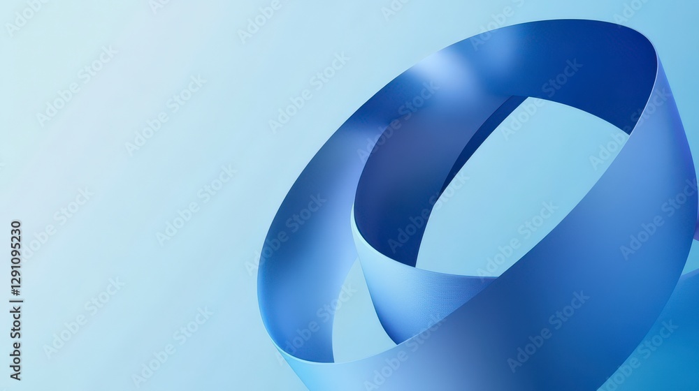Mesmerizing Abstract Blue Ribbon Design Mesmerizing Abstract Blue Ribbon Design