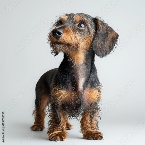 Wet dog with shiny coat of hair, just emerging from water, capturing the essence of summer adventures and fun