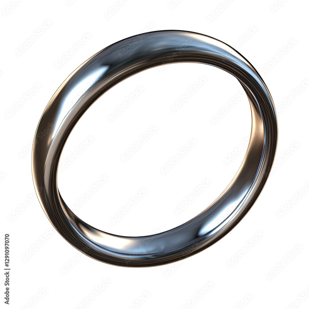 A sleek metal ring showcasing modern design and elegance, ideal for representing fashion and luxury. A sleek metal ring showcasing modern design and elegance, ideal for representing fashion and luxury.