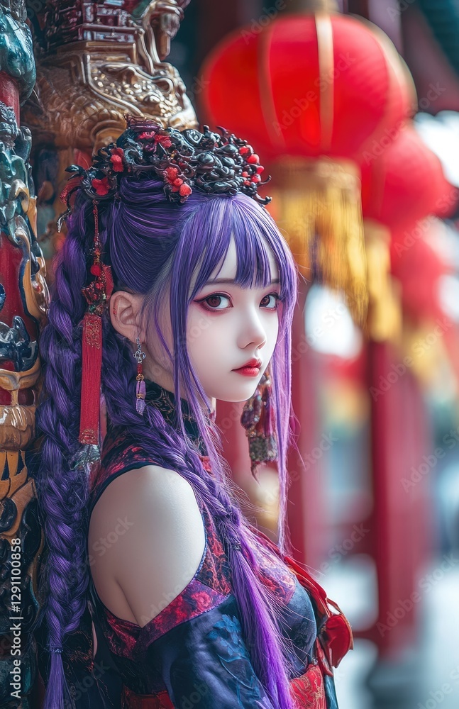 Beautiful Japanese girl in a cosplay outfit Beautiful Japanese girl in a cosplay outfit
