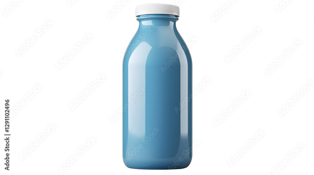 A vibrant blue bottle filled with a refreshing drink, perfect for summer days and creative presentations. A vibrant blue bottle filled with a refreshing drink, perfect for summer days and creative presentations.