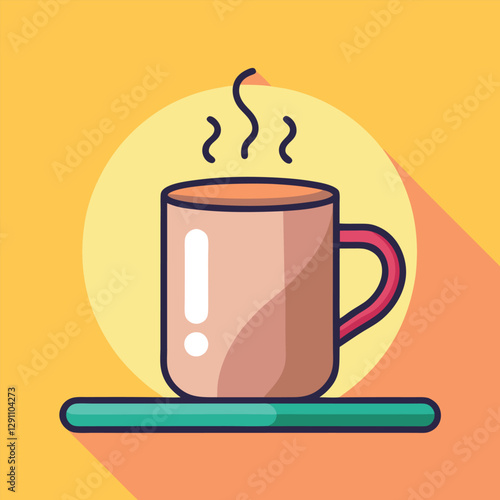 Adorable Cup of Tea on a Cozy Background