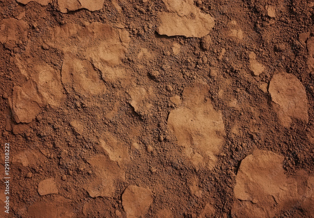 Fototapeta premium Abstract Background Texture of Earthy Soil with Distinctive Patterns and Rich Colors