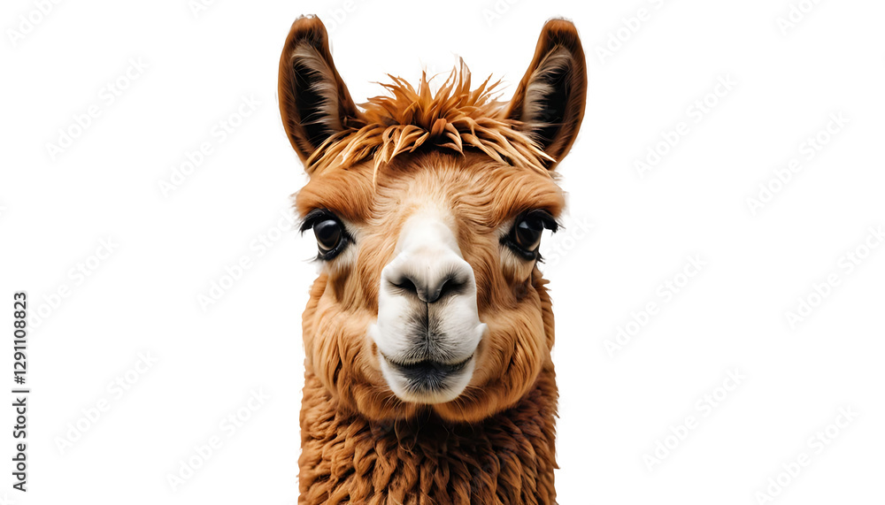 Obraz premium Embroidered Llama Face Patch