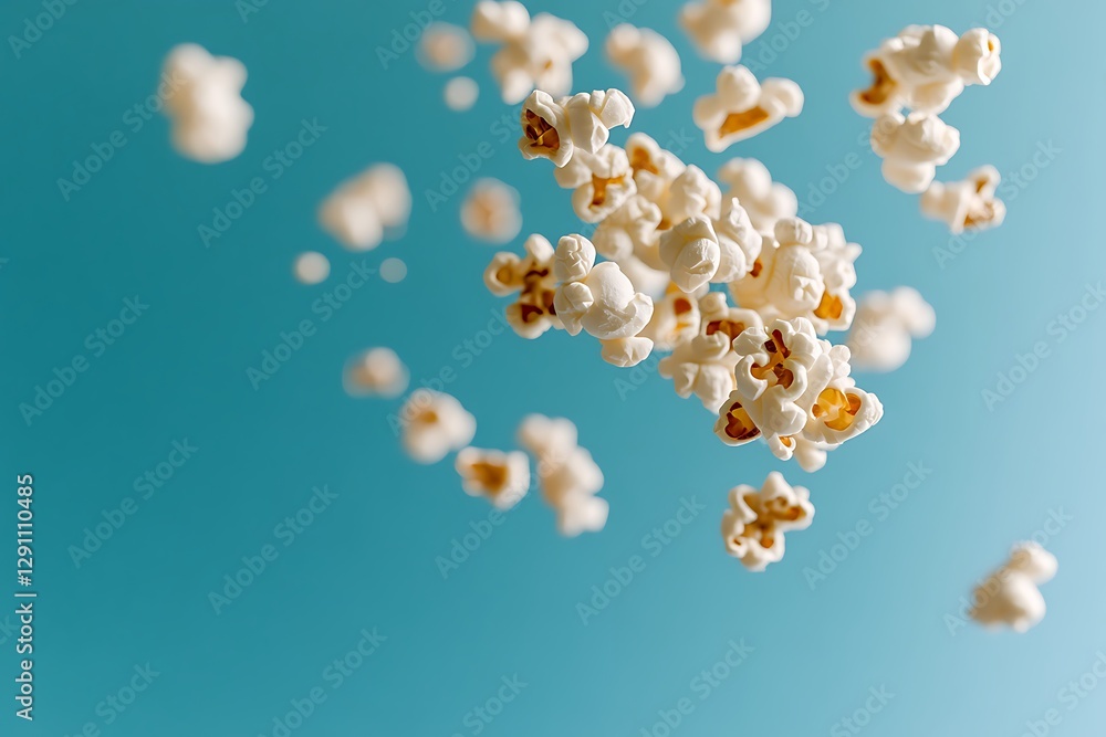 Popcorn in Mid-Air: A Delightful Snack Popcorn in Mid-Air: A Delightful Snack
