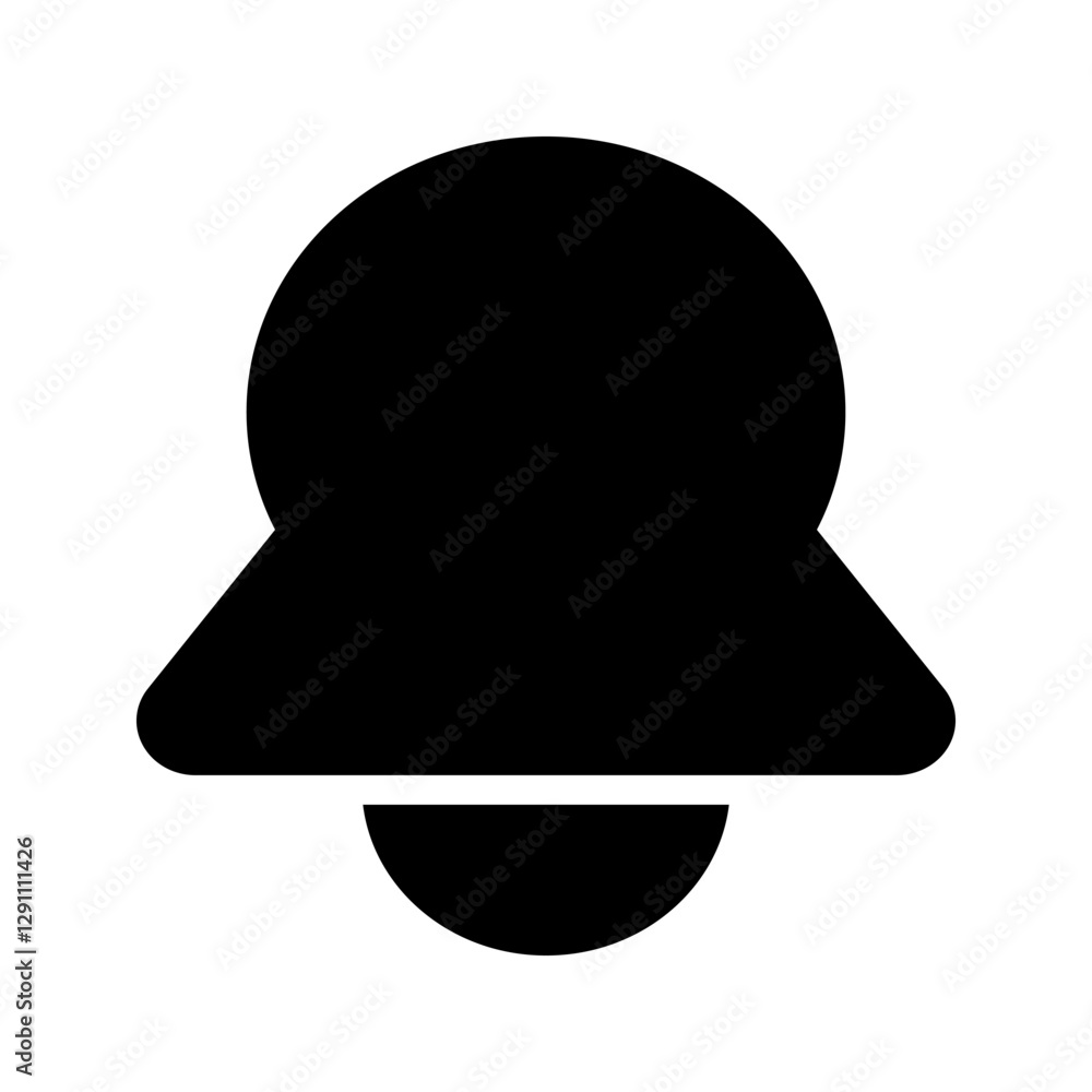 Solid icon of a classic bell shape, representing alerts or notifications. Commonly used in apps and interfaces for reminders and updates. Solid icon of a classic bell shape, representing alerts or notifications. Commonly used in apps and interfaces for reminders and updates.