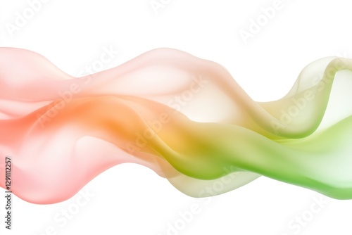 Soft waves of pastel colors blend harmoniously, creating serene