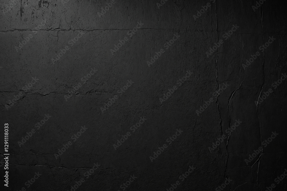 Naklejka premium Black wall texture, abstract and minimalist, on a dark background