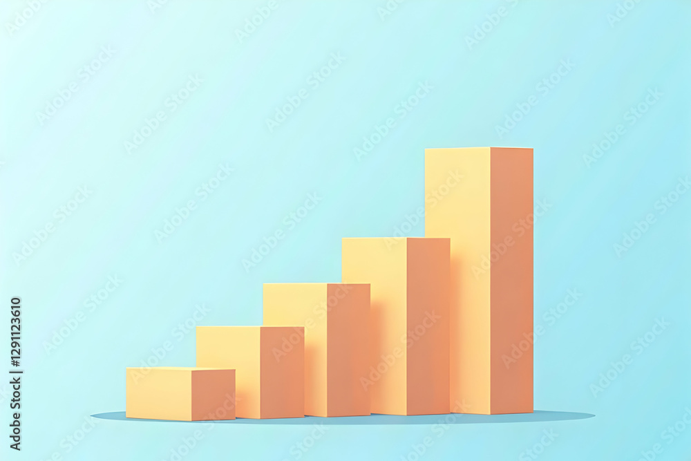 Pastel blocks ascend, symbolizing growth and progress. A minimalist yet powerful visual of upward trajectory. Pastel blocks ascend, symbolizing growth and progress. A minimalist yet powerful visual of upward trajectory.