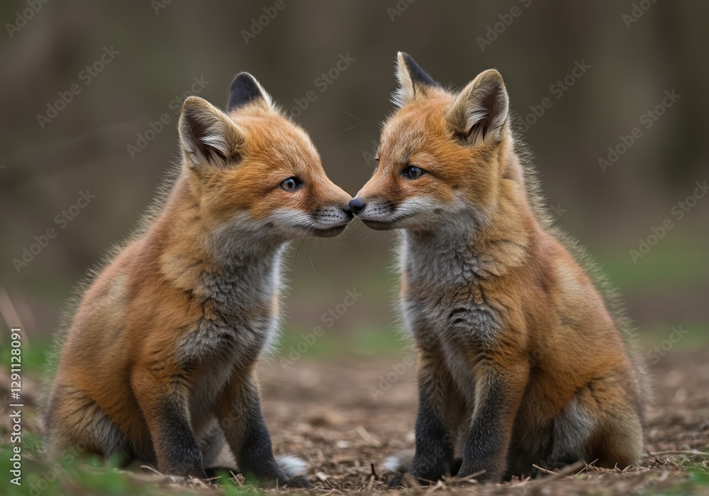 Playful Interaction of Foxes Playful Interaction of Foxes