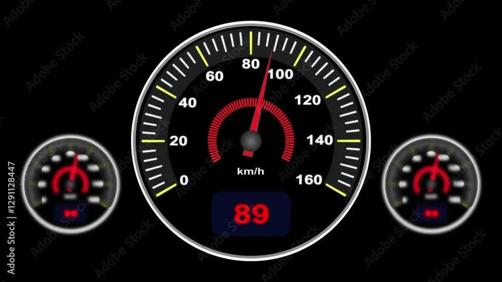 Speedometer Dashboard - High-Speed Acceleration Gauge
Speedometer Dashboard - High-Speed Acceleration Gauge