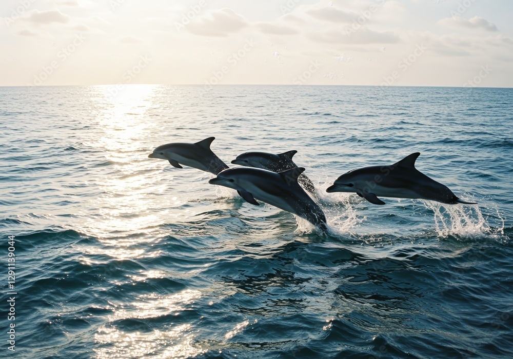 Obraz premium Graceful Dolphins