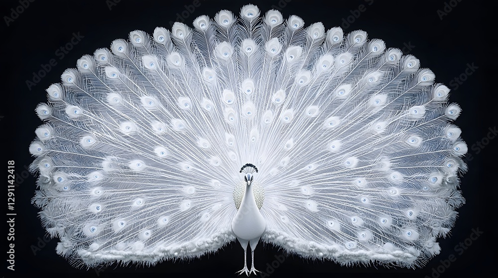 Captivating of a Peacock Displaying Its Magnificent Feathers in a Delicate Etching Inspired Style Showcasing the Intricate Details and Vibrant Colors of Its Plumage in a Manner