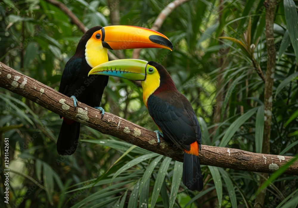 Fototapeta premium Close-Up of Toucans