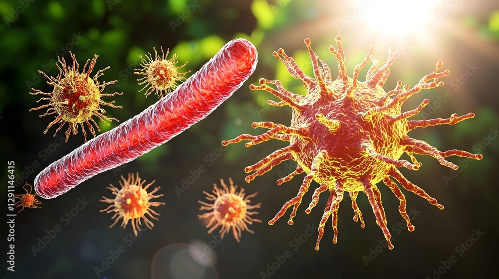 Detailed medical diagram illustrating the different arrangements and patterns of cocci type bacteria microorganisms