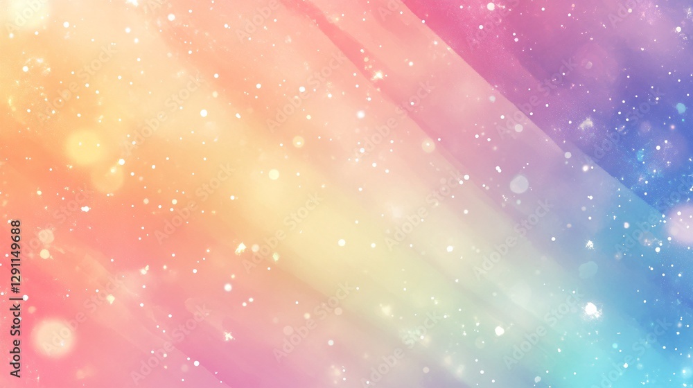 Obraz premium A pastel rainbow gradient background with soft, seamless transitions