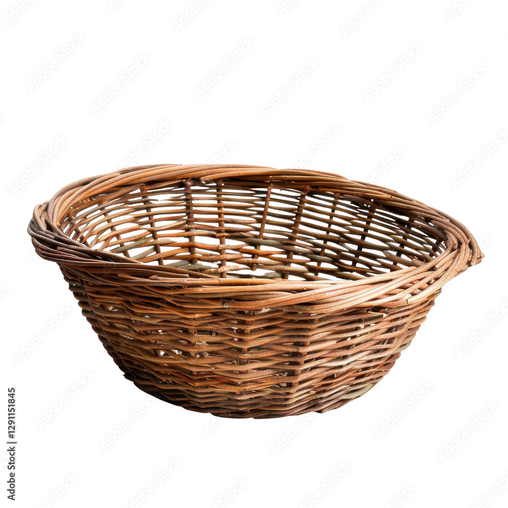 Woven basket made of natural materials, perfect for storage Woven basket made of natural materials, perfect for storage