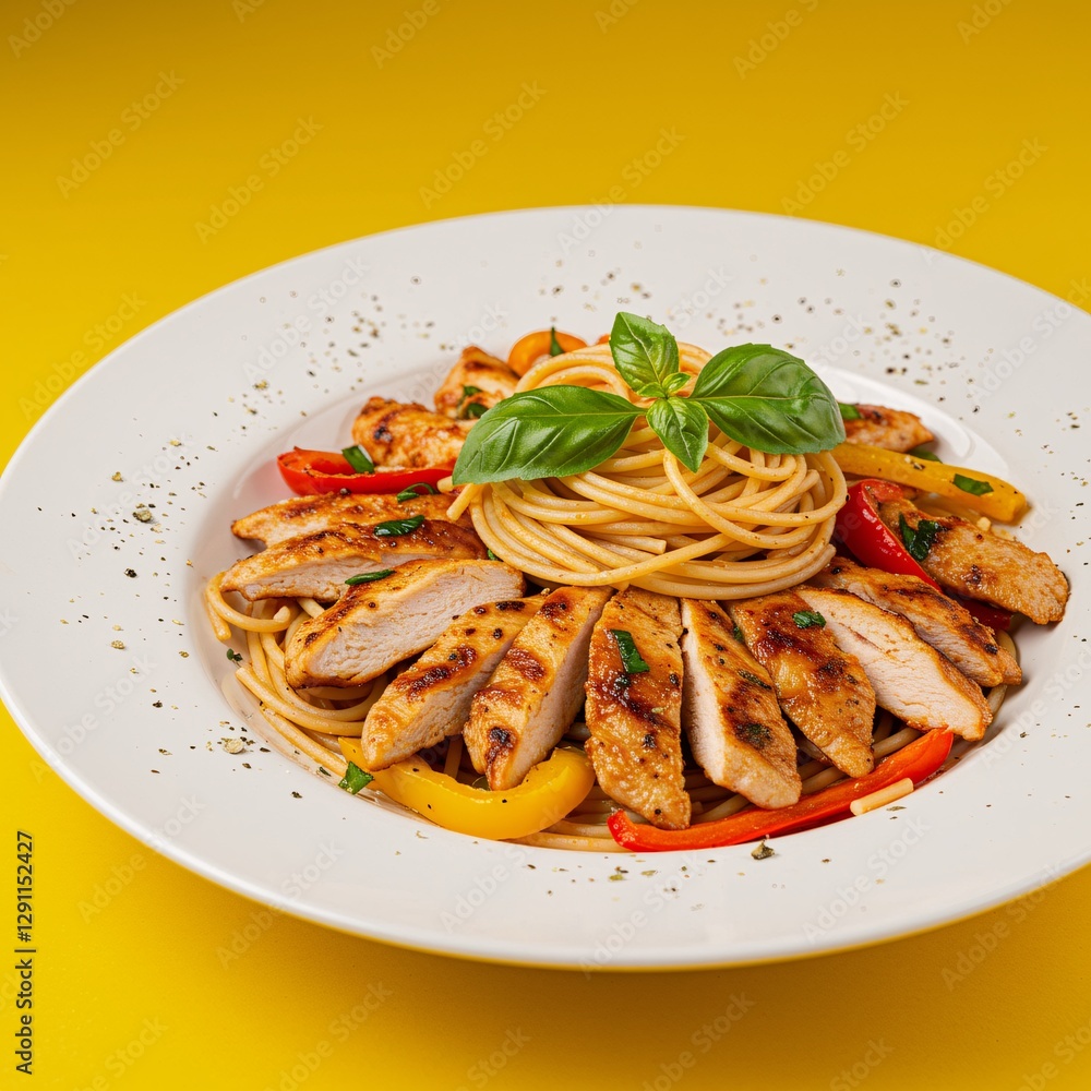Flavorful Chicken and Pasta Dish with a Pop of Color Flavorful Chicken and Pasta Dish with a Pop of Color