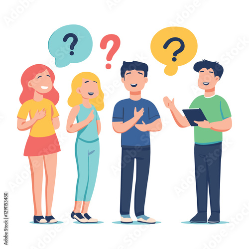 Students Discussing Questions - Critical Thinking Concept