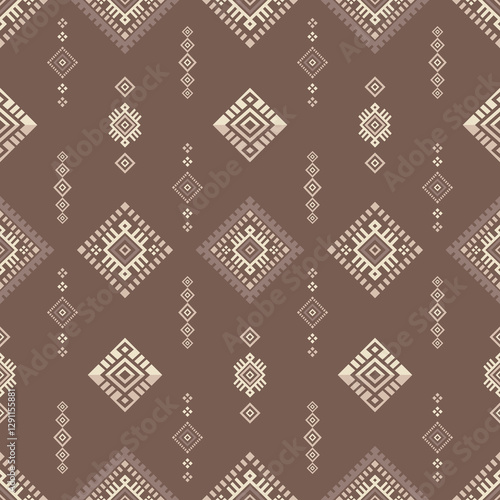 Southwest Aztec geometric Native American Mexican Navajo tribal ethnic boho indian texture ornament seamless pattern fabric colorful design vector for woven textile printing blanket rug carpet fashion