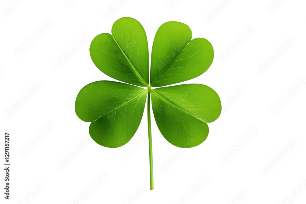 four-leaf clover leaf isolated on white or transparent png four-leaf clover leaf isolated on white or transparent png