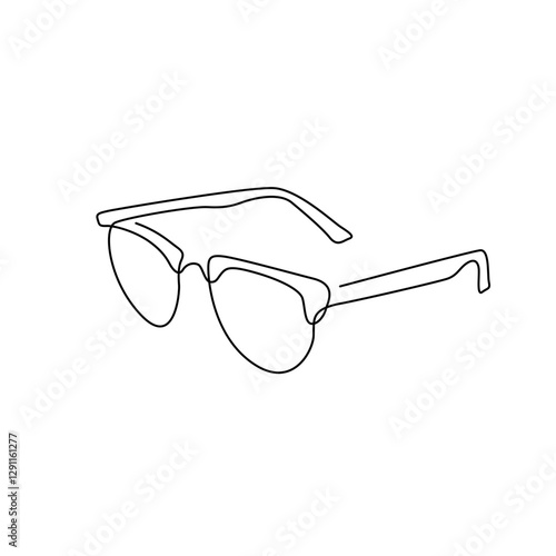 line art glasses